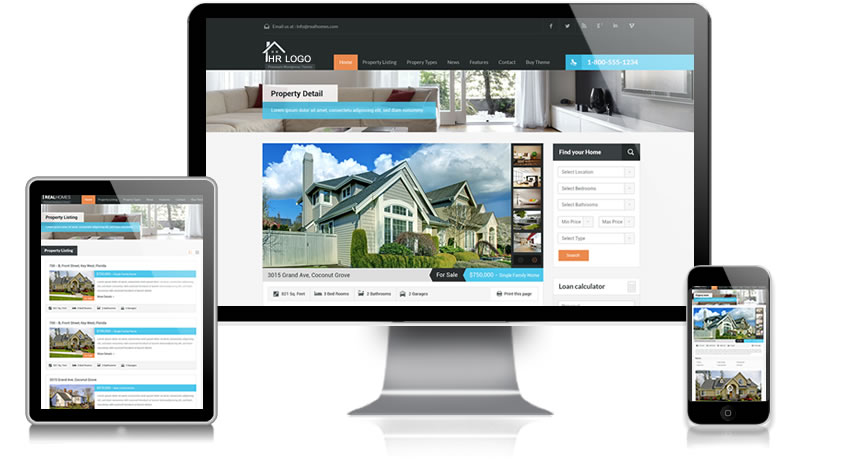 Immobilienmakler Webdesign Firmenhomepage