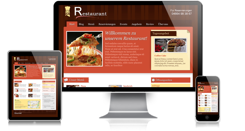 Gastronomie Restaurant Webdesign